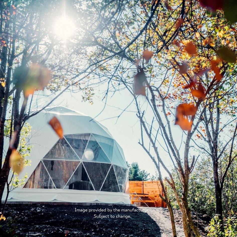 luxury glamping dome