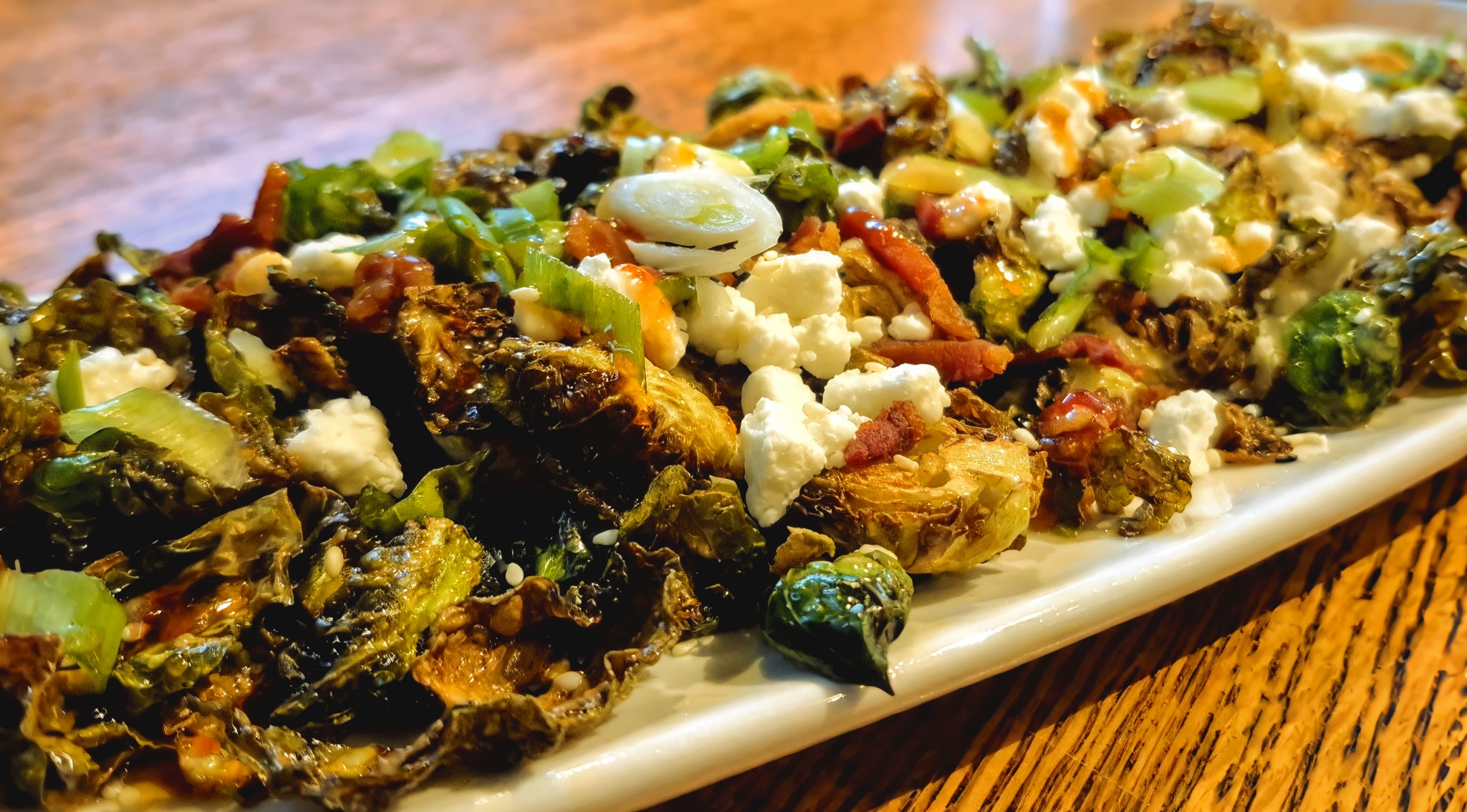 brussell sprouts on a platter