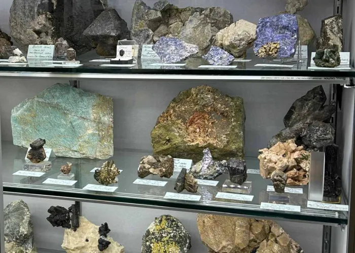 mineral museum shelf of north by north east bancroft minerals